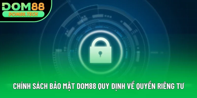 Chính sách bảo mật DOM88 quy định về quyền riêng tư