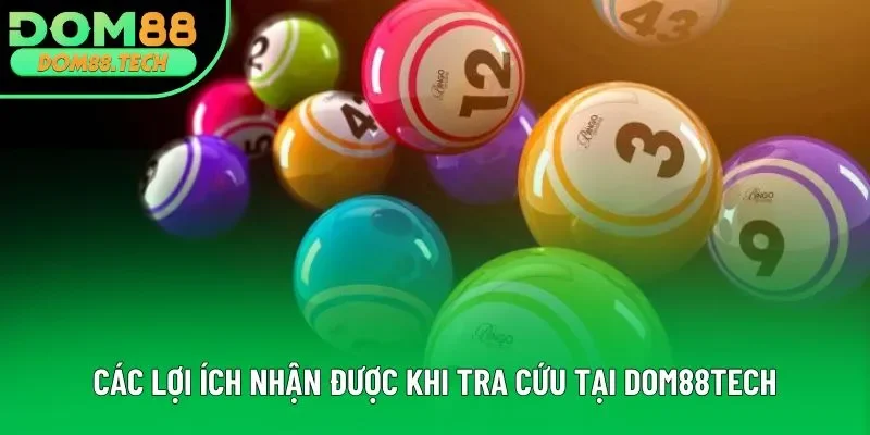 Các lợi ích nhận được khi tra cứu tại dom88tech